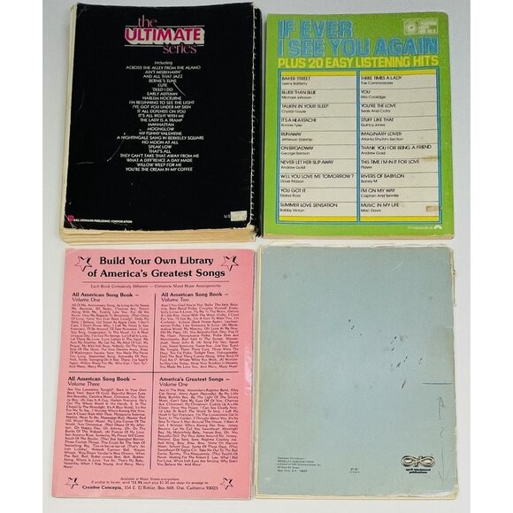 VTG Lot 13 Songbooks Music Books Billy Joel Chicago Cat Stevens Frank Sinatra - Picture 7 of 9